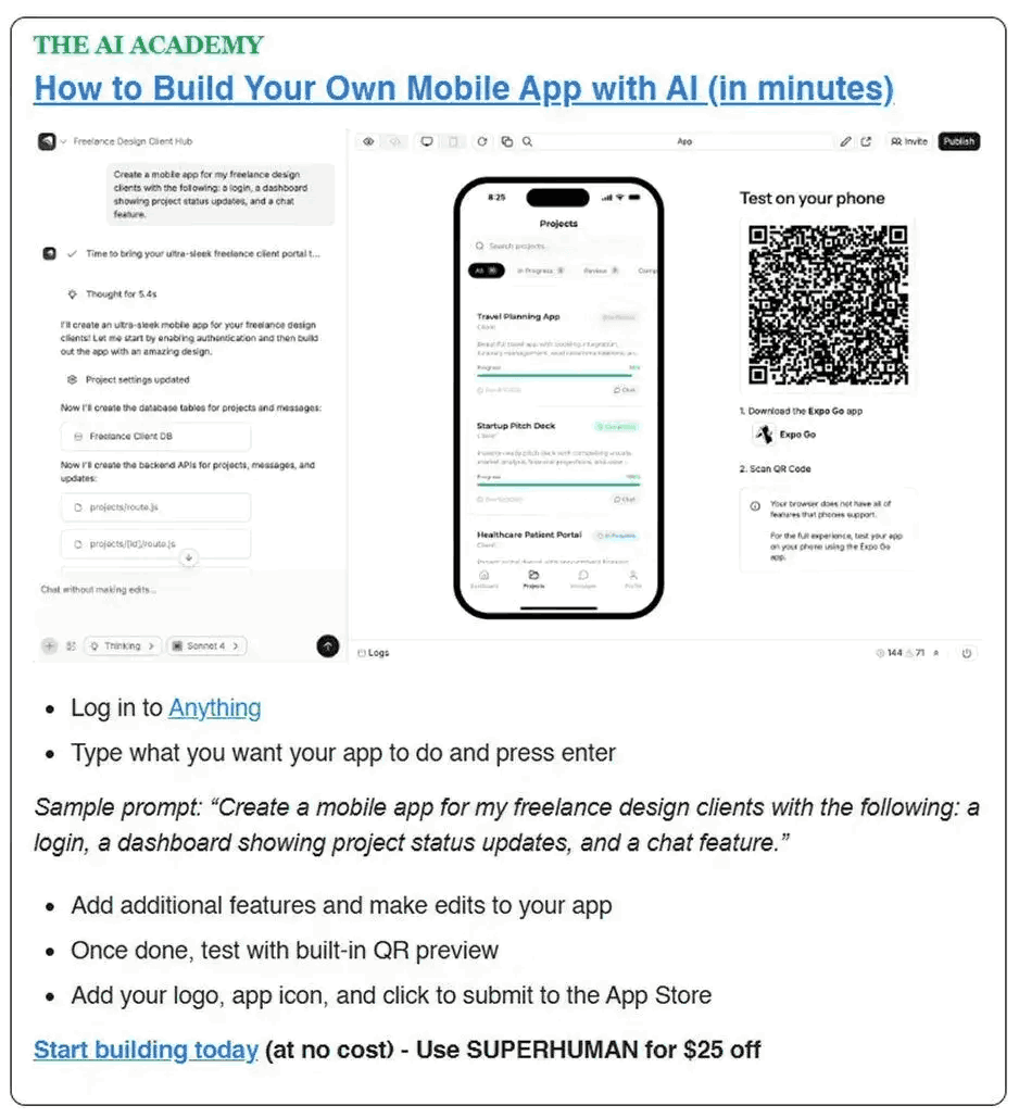 Sponsored Tutorial example — a real ad in the newsletter